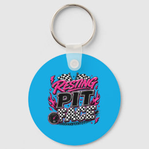 Porte-clés Drapeaux à damier de voiture de course drôles de s
