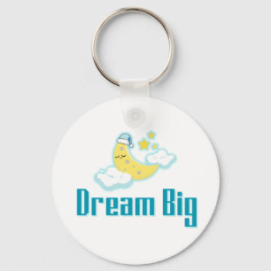 Porte-clés Dream Big - Moon esthétique minimaliste & Stars De