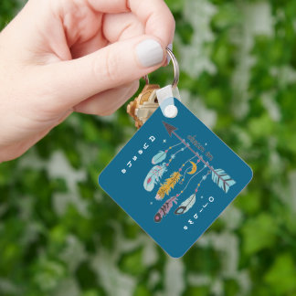 Porte-clés Dream On Boho Tribal Native Custom Tribe/Name