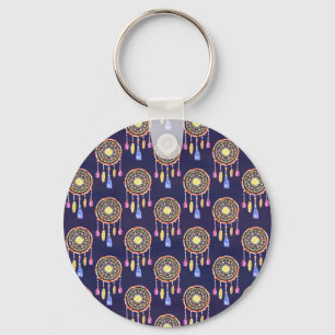 Porte-clés Dreamcatchers Plumes Aquarelle Texture transparent
