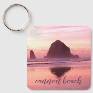 Porte-clés Dreamy Sunset Photo personnalisée Cannon Beach