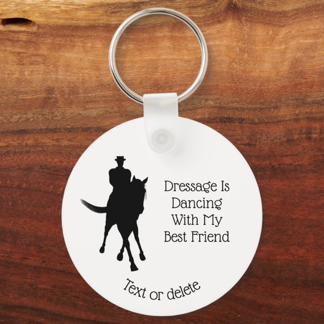 Porte-clés Dressage Est Danser Meilleur Ami Cheval (Recto)
