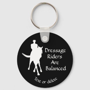 Porte-clés Dressage Les Voyageurs Sont Équilibrés Cheval Pers