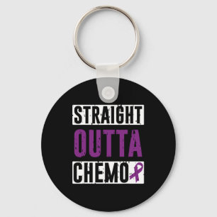 Porte-clés Droit Outta Chemo Cancer pancréatique Survivant