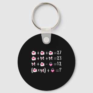 Porte-clés Drôle 67 Mème Saint-Valentin Prof de Maths Arc Six