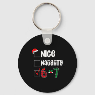 Porte-clés Drôle 67 Noël Meme Six Sept Xmas 6-7 Garçons Ki