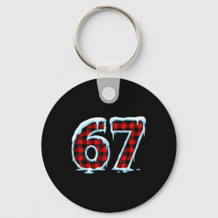 Porte-clés Drôle 67 Six Sept Mème Noël Pyjama 