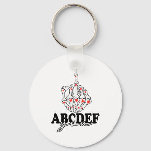 Porte-clés Drôle Abcdef-you Main de squelette 2022 Saint Vale