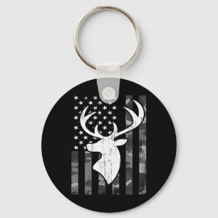 Porte-clés Drôle amusant Usa Camouflage Whitetail Buck Deer H