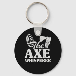 Porte-clés Drôle Ax Jetant Cadeau L'Ax Whisperer Citations