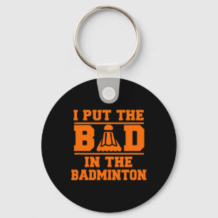 Porte-clés Drôle Badminton Cadeaux Hommes Femmes Ados