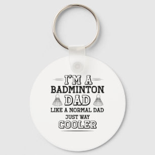 Porte-clés Drôle Badminton Papa Chemise Hommes Badminton Joue