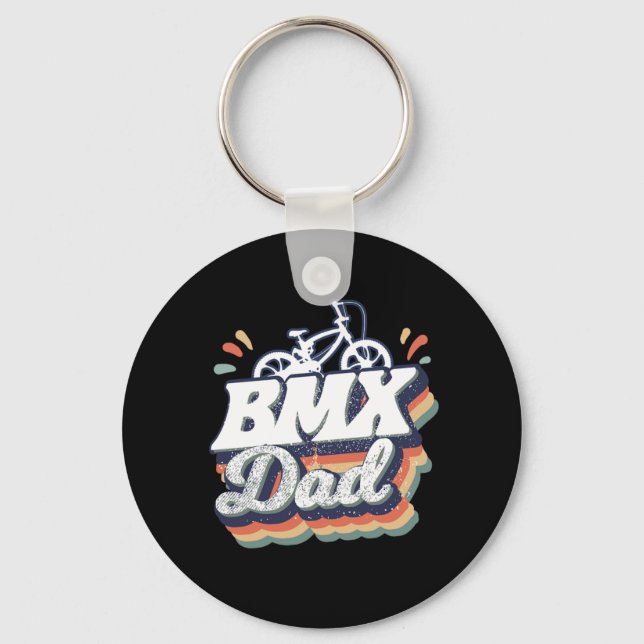 Porte-clés Drôle BMX Papa BMX Vélo Matching (Recto)