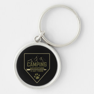 Porte-clés Drôle camper de camping dit pour les campeurs