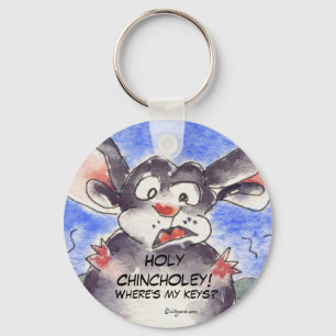 Porte-clés Drôle Cartoon Chinchilla mignonne Porte - clé