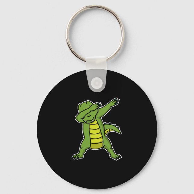 Porte-clés Drôle Dabbing Alligator Dab Crocodilian Lover cade (Recto)