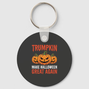 Porte-clés Drôle de citrouille Trumpkin Halloween Parodie