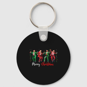 Porte-clés Drôle de danse de Trump Père Noël Joyeux Noël Paja