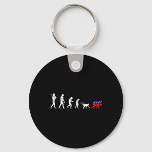 Porte-clés Drôle de dévolution pro-démocrate anti-républicain