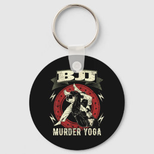 Porte-clés Drôle de Jiu Jitsu Brésilien BJJ Murder Yoga