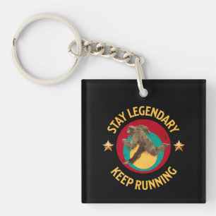 Porte-clés Drôle de motivation de course de Bigfoot