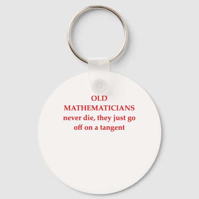 Porte-clés drôle de plaisanterie mathématique (Recto)