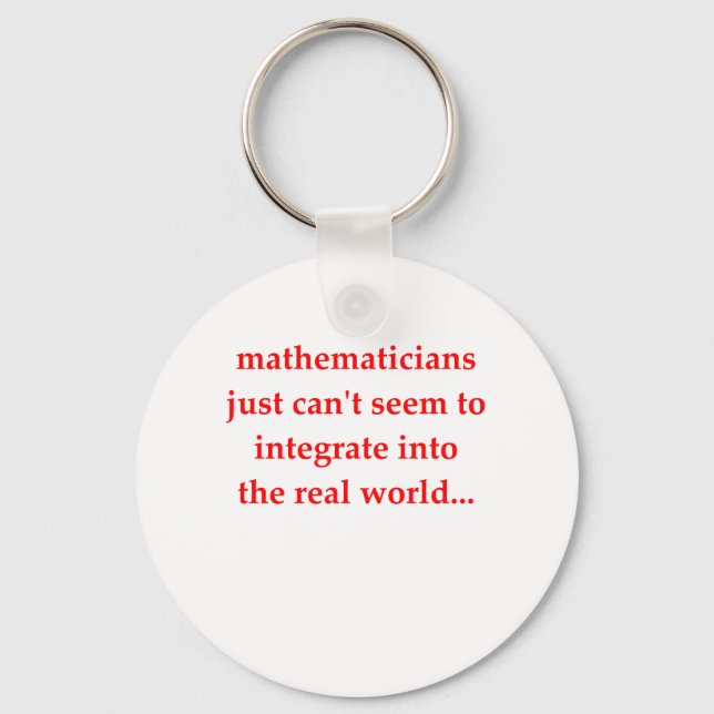 Porte-clés drôle de plaisanterie mathématique (Recto)