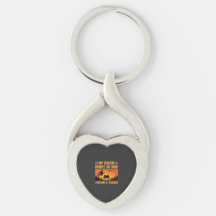 Porte-clés Drôle de professeur d'Halloween Balai cassé Design
