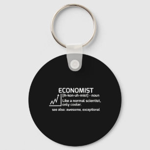 Porte-clés Drôle Économiste Définition Économie Science Don