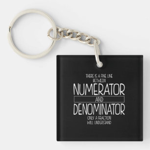 Porte-clés Drôle enseignant de mathématiques plaisanter Homme