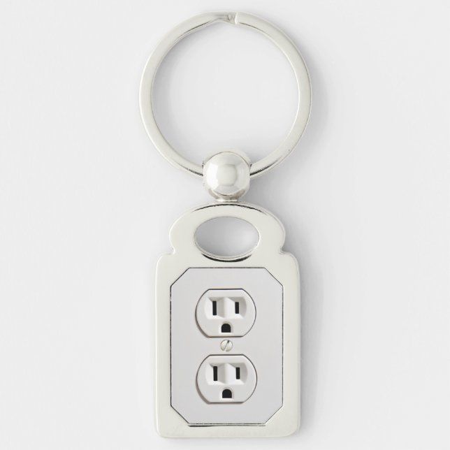 Porte-clés Drôle Fake Electric Outlet (Devant)