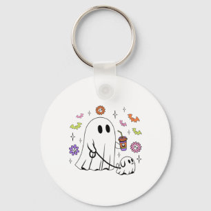 Porte-clés Drôle Fantôme Marche Chien Éffrayant Fantôme Hallo