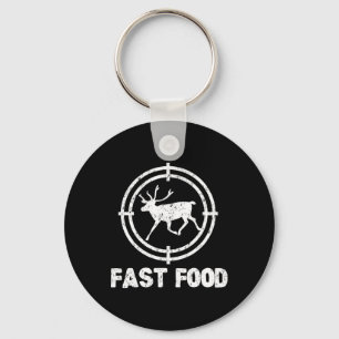Porte-clés Drôle Fast Food Deer Hunter Chasse Cadeau