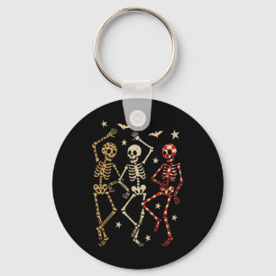 Porte-clés Drôle Halloween Éffrayants os Crâne Danser Cadeau 