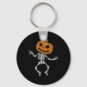 Porte-clés Drôle Halloween mignon squelette Citrouille crâne