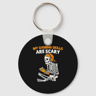 Porte-clés Drôle Halloween Skeleton Gamer compétences de jeu 