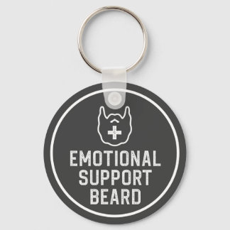 Porte-clés Drôle Homme's Emotional Support Beard Joke Gift
