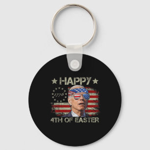 Porte-clés Drôle Joe Biden 4 juillet Heureux 4ème De Pâques N