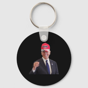 Porte-clés Drôle Joe Biden Dons Trump Casquette 2024