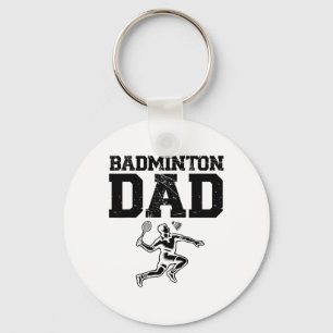 Porte-clés Drôle Joueur Badminton Love Shuttle Design 2