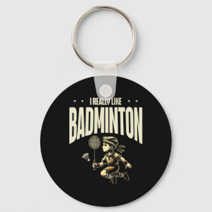 Porte-clés Drôle Joueur Dminton Love Shuttle Design 4