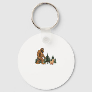 Porte-clés Drôle Labradoodle Bigfoot Chien Marche Chien Maman