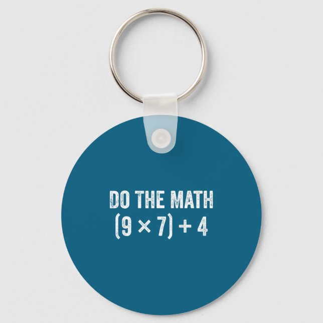 Porte-clés Drôle Le Math 67 Mème (Recto)