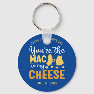 Porte-clés Drôle Mac et fromage mignonne Saint-Valentin