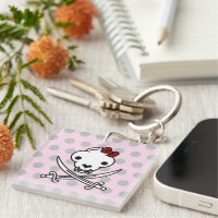 Drôle Noir Blanc Jolly Kitty Pirate Os crâne
