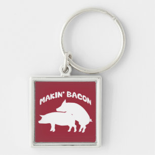 Porte-clés Drôle nouveauté bacon porte - clé