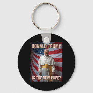 Porte-clés Drôle Pape &amp ; Président Donald Trump, Catholiq