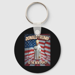 Porte-clés Drôle Pape Et Président Donald Trump