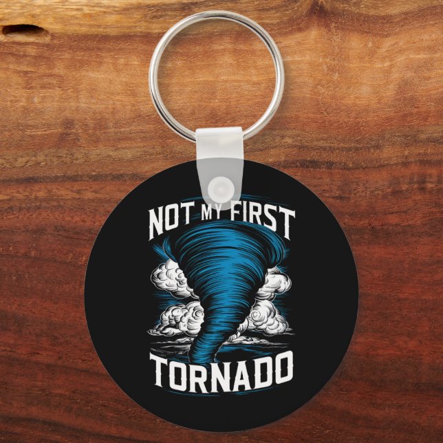 Porte-clés Drôle Pas Mon Premier Chaser Tornado Rétro Storm (Recto)