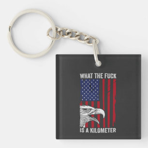 Porte-clés Drôle Patriotique Distressed American Eagle Gif